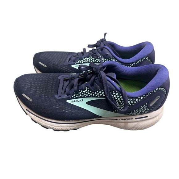 Brooks Ghost 14 Peacoat Yucca Navy Running Shoes Women's Size 9 Wide 1203561D446 - Picture 3 of 11